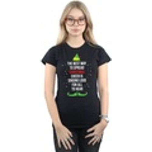 T-shirts a maniche lunghe Christmas Cheer Text - Elf - Modalova