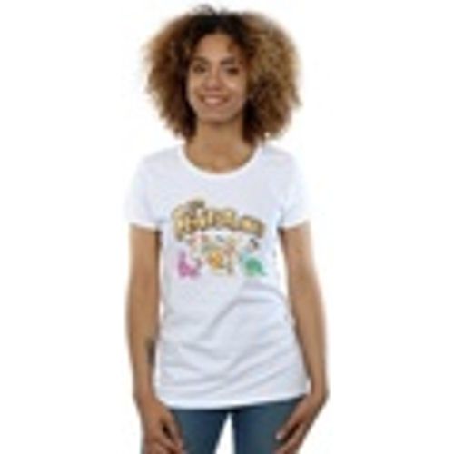 T-shirts a maniche lunghe Group Distressed - The Flintstones - Modalova