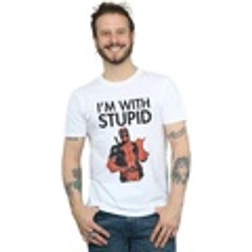 T-shirts a maniche lunghe Deadpool I'm With Stupid - Marvel - Modalova