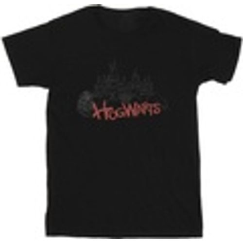 T-shirts a maniche lunghe Hogwarts Castle Spray - Harry Potter - Modalova