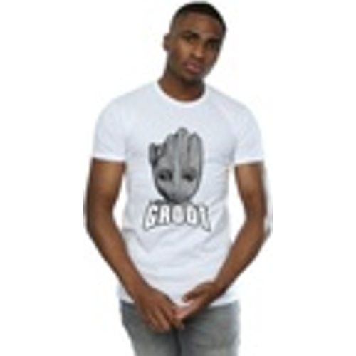 T-shirts a maniche lunghe Guardians Of The Galaxy Groot Face - Marvel - Modalova