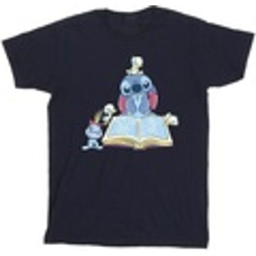 T-shirts a maniche lunghe Lilo Stitch Reading A Book - Disney - Modalova