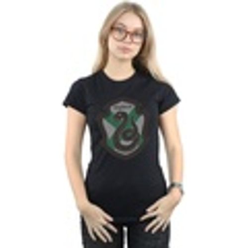 T-shirts a maniche lunghe Slytherin Crest Flat - Harry Potter - Modalova