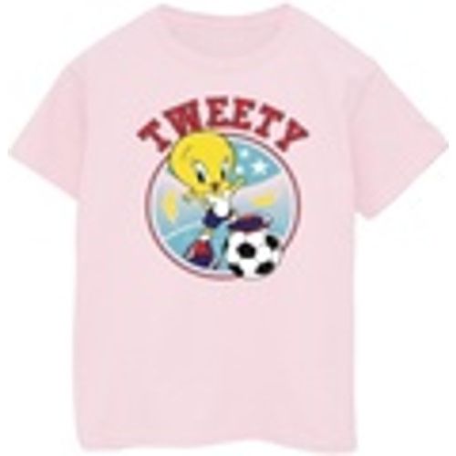 T-shirts a maniche lunghe Tweety Football Circle - Dessins Animés - Modalova