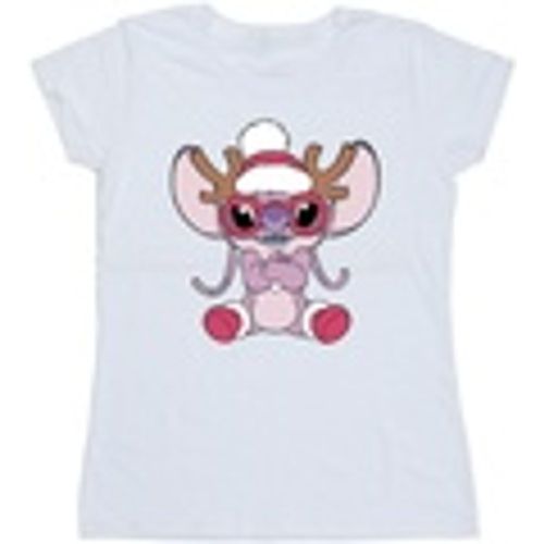 T-shirts a maniche lunghe Lilo Stitch Angel Reindeer - Disney - Modalova