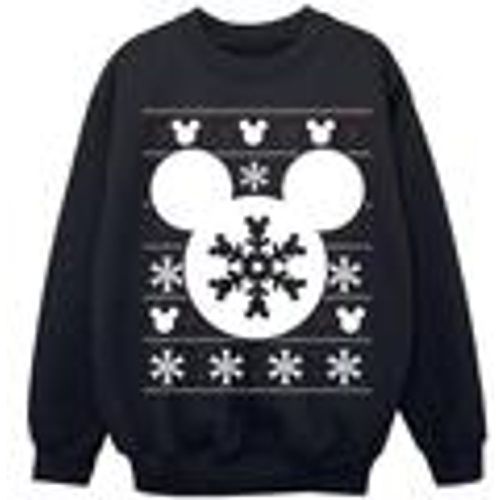Felpa Mickey Mouse Christmas Silhouette Snowflakes - Disney - Modalova