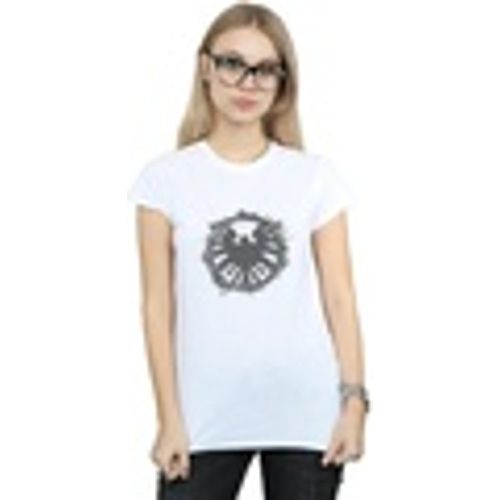 T-shirts a maniche lunghe Agents Of SHIELD Brushed Logo - Marvel - Modalova