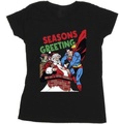 T-shirts a maniche lunghe Superman Santa Comic - Dc Comics - Modalova