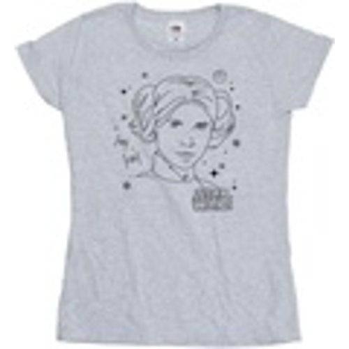 T-shirts a maniche lunghe Episode IV: A New Hope Leia Christmas Sketch - Disney - Modalova