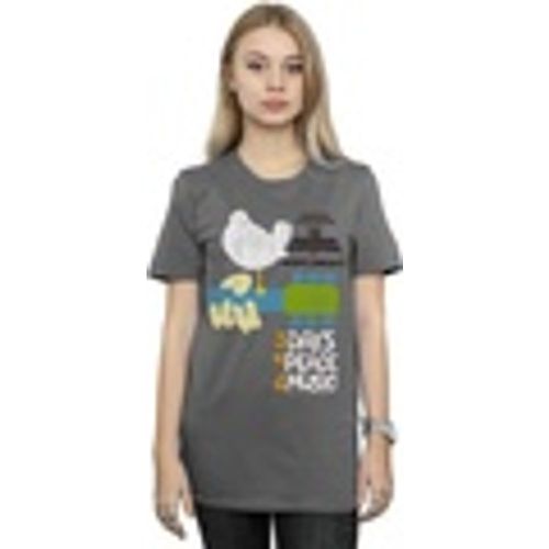 T-shirts a maniche lunghe Festival Poster - Woodstock - Modalova