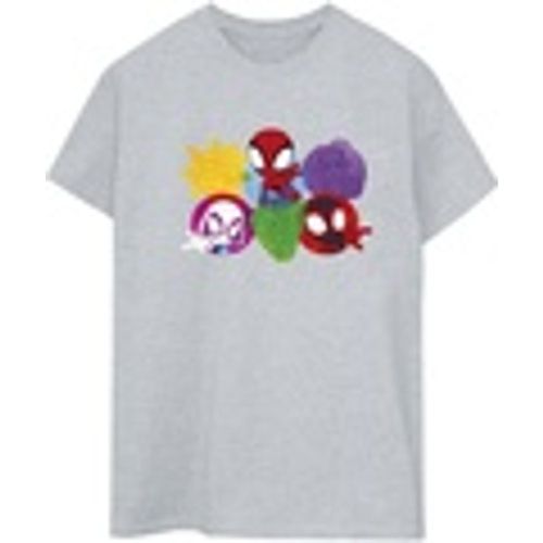 T-shirts a maniche lunghe Spidey And His Amazing Friends Faces - Marvel - Modalova