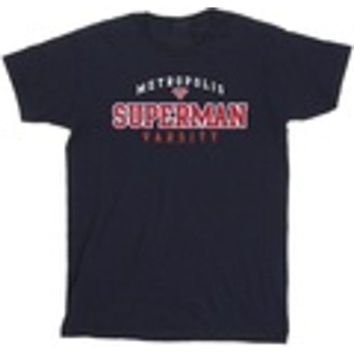 T-shirts a maniche lunghe Superman Metropolis Varsity - Dc Comics - Modalova