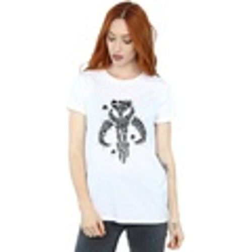 T-shirts a maniche lunghe The Mandalorian Blaster Skull - Disney - Modalova