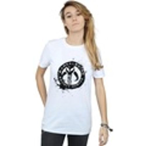 T-shirts a maniche lunghe The Mandalorian Bounty Hunter Splatter Skull - Disney - Modalova