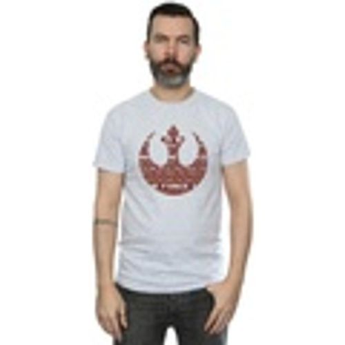 T-shirts a maniche lunghe Rogue One I'm One With The Force Alliance Emblem Red - Disney - Modalova