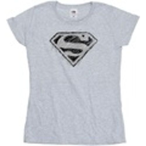 T-shirts a maniche lunghe Superman Logo Sketch - Dc Comics - Modalova