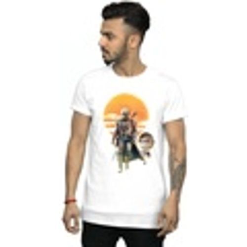 T-shirts a maniche lunghe The Mandalorian Sunset Poster - Disney - Modalova