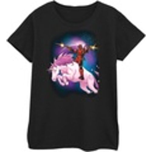 T-shirts a maniche lunghe Deadpool Space Unicorn - Marvel - Modalova