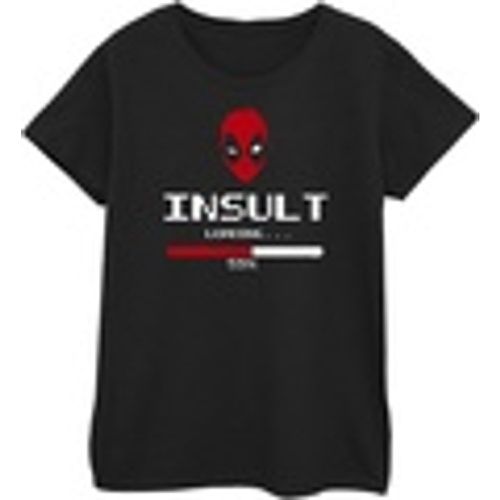 T-shirts a maniche lunghe Deadpool Insult Loading - Marvel - Modalova
