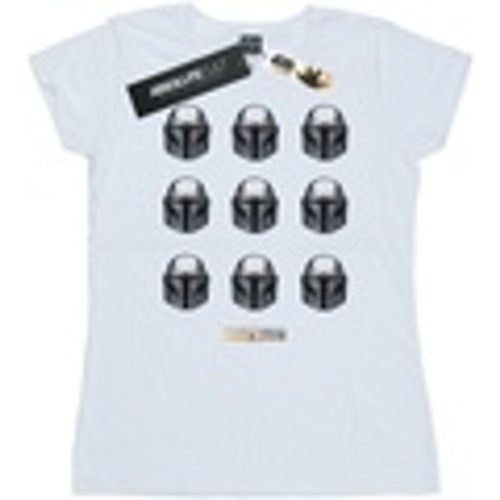 T-shirts a maniche lunghe The Mandalorian Helmet Pattern - Disney - Modalova