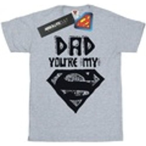 T-shirts a maniche lunghe Superman Super Dad - Dc Comics - Modalova