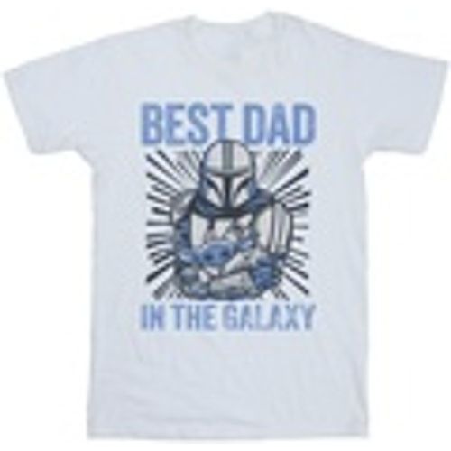 T-shirts a maniche lunghe Mandalorian Best Dad Galaxy - Disney - Modalova