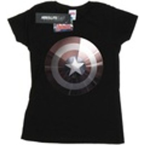 T-shirts a maniche lunghe Captain America Shield Shiny - Marvel - Modalova