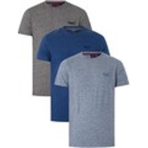 T-shirt Confezione da 3 magliette con logo vintage - Superdry - Modalova
