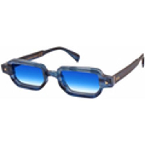 Occhiali da sole SAMAR Occhiali da sole, Blu striato trasparente/Azzurro, 46 - XLab - Modalova