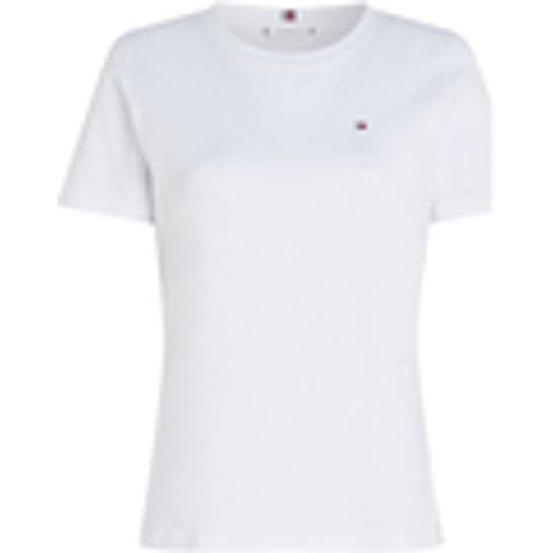 T-shirt & Polo T-shirt bianca con mini logo - Tommy Hilfiger - Modalova