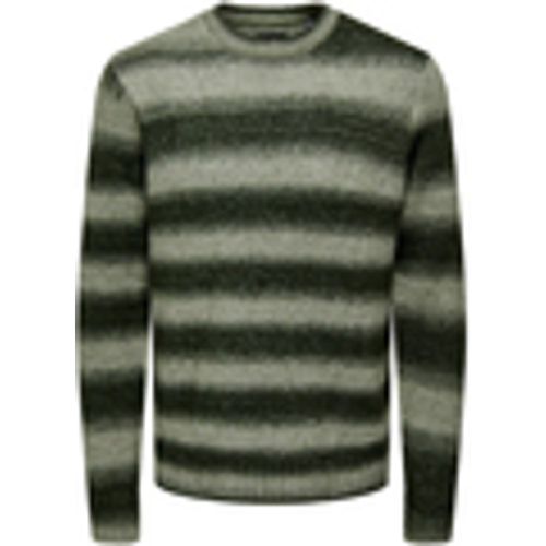 Maglione ONSMARCEL REG 3 GRADIENT CREW KNIT 22027155 - Only & Sons - Modalova