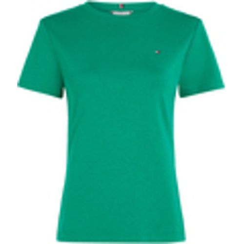 T-shirt & Polo T-shirt verde con mini logo - Tommy Hilfiger - Modalova