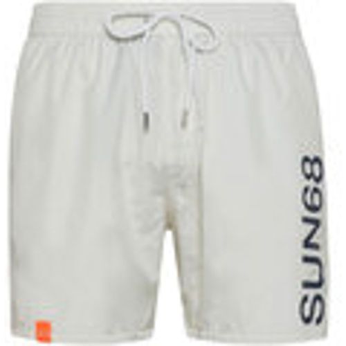 Costume / Bermuda da spiaggia SWIM PANT WITH MACRO LOGO ON FRONT - Sun68 - Modalova