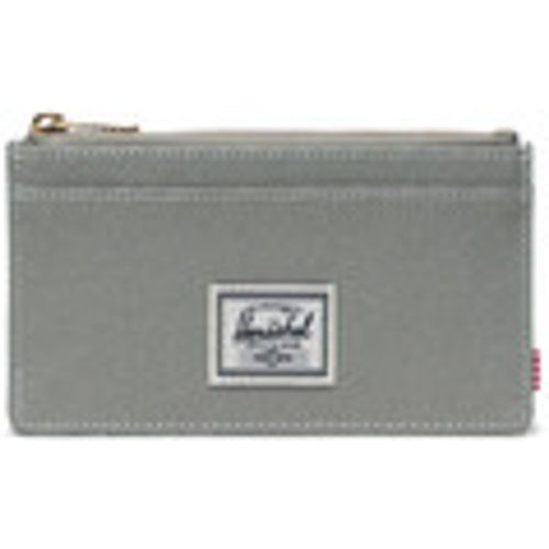 Portafoglio Oscar Large Cardholder Seagrass/White Stitch - Herschel - Modalova