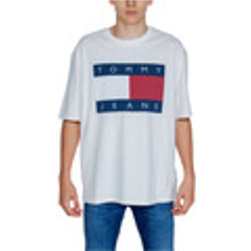 Polo maniche lunghe TJM OVZ BIG FLAG TEE DM0DM18547 - Tommy Hilfiger - Modalova