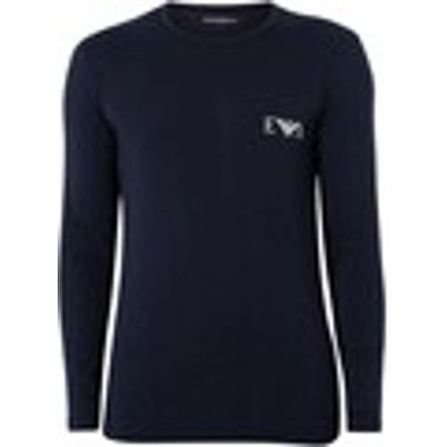 Pigiami / camicie da notte T-Shirt Lounge A Maniche Lunghe Con Logo Sul Petto - Emporio Armani - Modalova