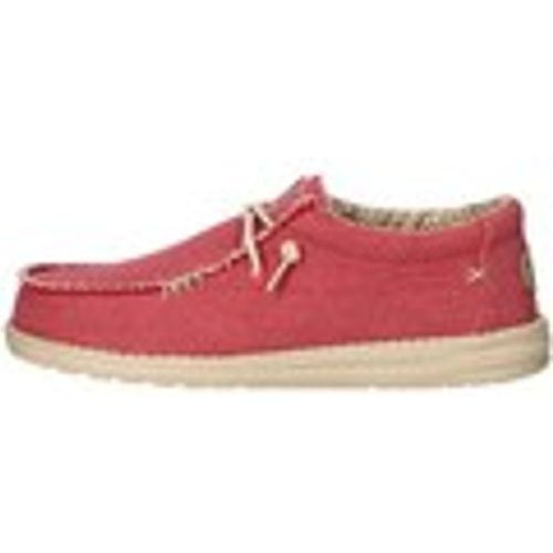 Scarpe Wally Braided Mocassino Uomo Pompeian Red - HEYDUDE - Modalova