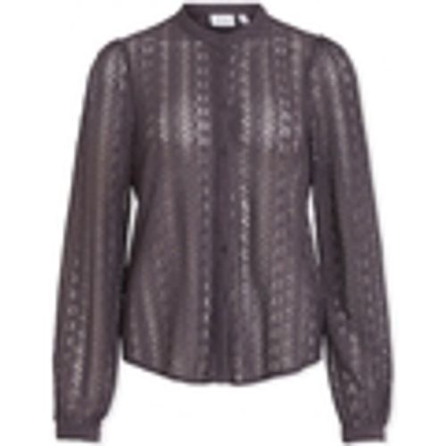 Camicetta Noos Chikka Lace Shirt L/S - Plum Perfect - Vila - Modalova