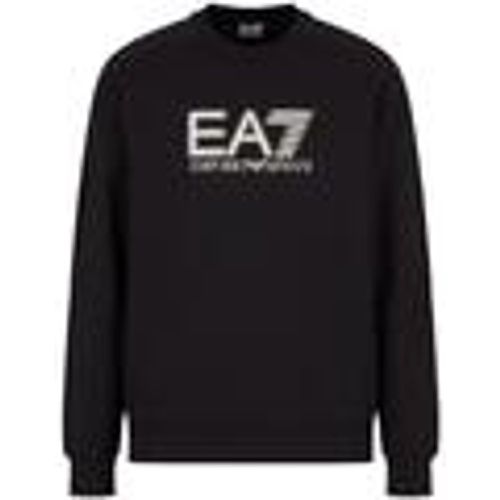 Felpa Visibility Cotton Sweatshirt Black - Ea7 Emporio Armani - Modalova