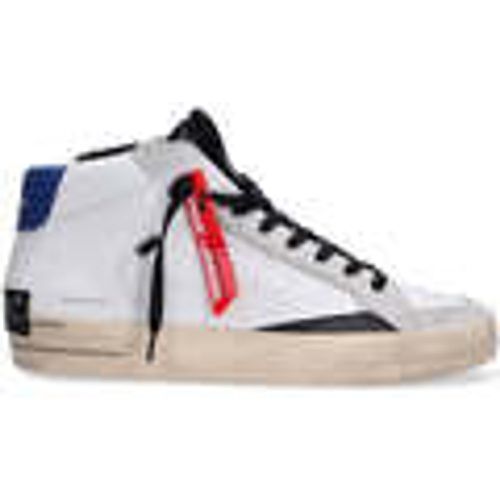 Sneakers alte SK8 Deluxe Mid nigth blu bianca - Crime London - Modalova