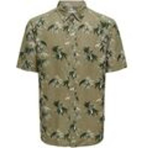 Camicia a maniche corte ONSBOLD REG SS PALM TREE AOP SHIRT - Only & Sons - Modalova