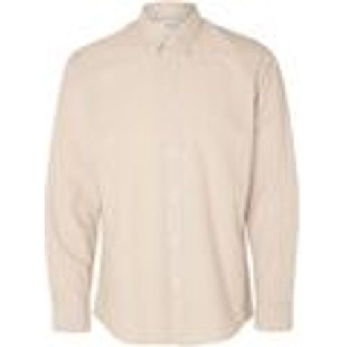 Camicia a maniche lunghe 16079056 LINEN SHIRT-PURE CASHMERE - Selected - Modalova