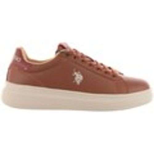 Sneakers Sneaker in ecopelle con tallone a contrasto - U.S Polo Assn. - Modalova