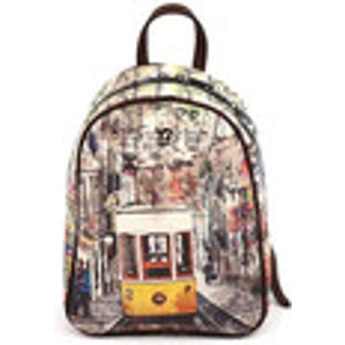 Borsa Zaino backPack Street Brown Lisbona - Y Not? - Modalova