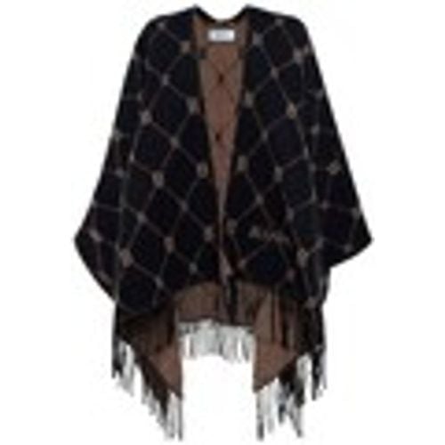 Sciarpa Poncho Con Logo All-Over - Blugirl - Modalova