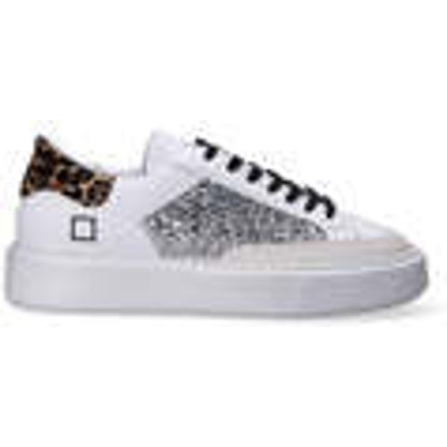 Sneakers basse D.A.T.E. sneaker sfera pop bianca leopard - Date - Modalova