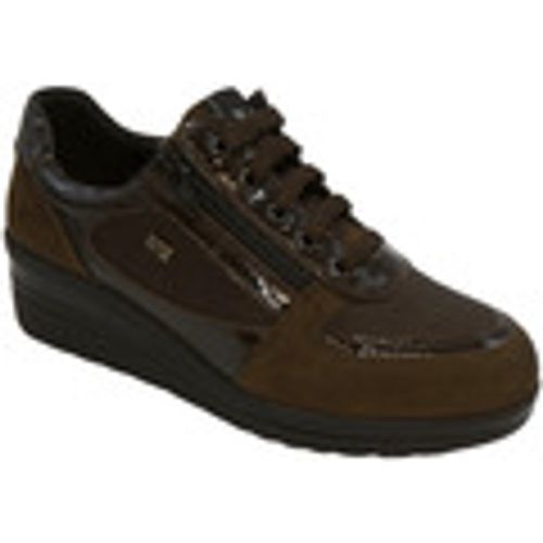 Sneakers basse VALLE CAMOSCIO E PELLE 36211 - Marrone - Valleverde - Modalova