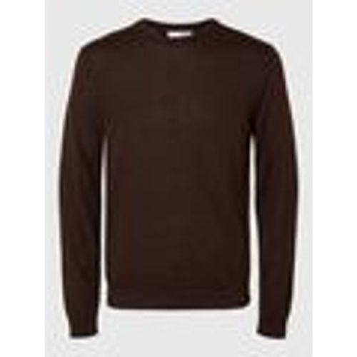 Maglione 16094647 MERINO CREW-CHOCOLATE TORTE - Selected - Modalova