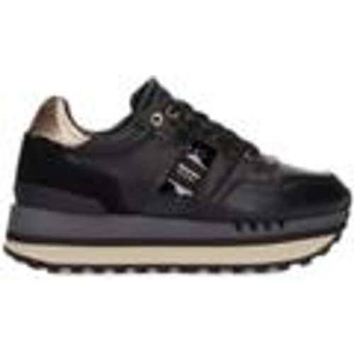 Sandali F4EPPS01/LEP Sneakers Donna Stringate In Pelle Black - Blauer - Modalova