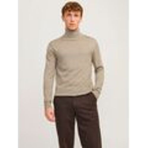 Maglione 12216829 MERINO ROLL NECK-GREIGE - jack & jones - Modalova